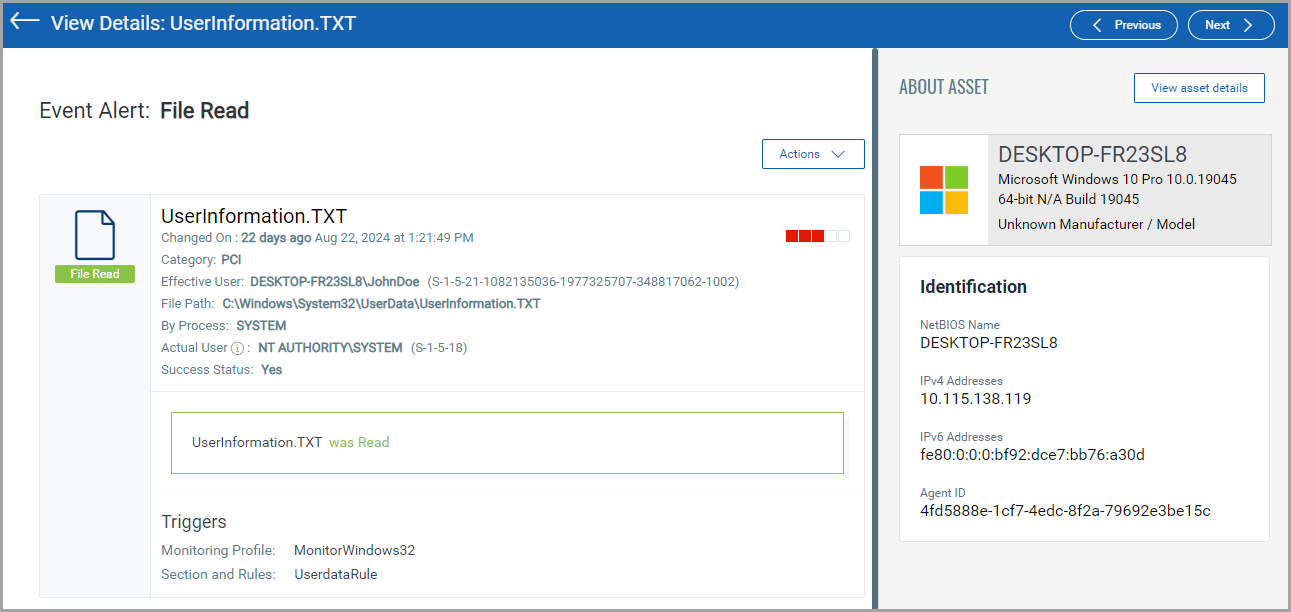 View Details of Users on Event Details Page.