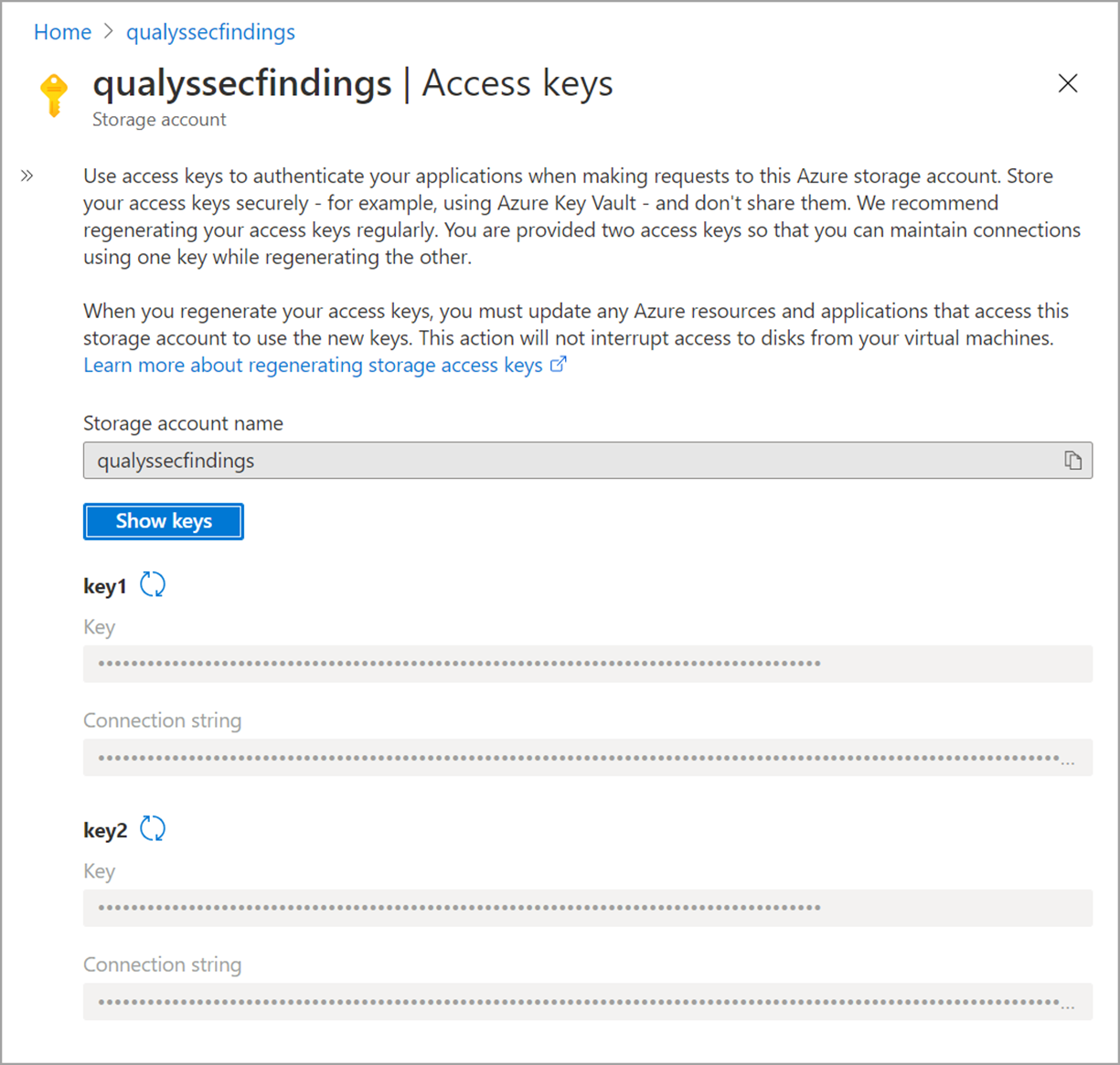 Access keys