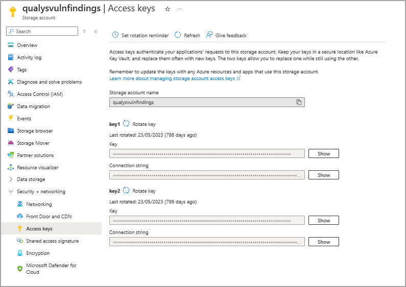 Access keys