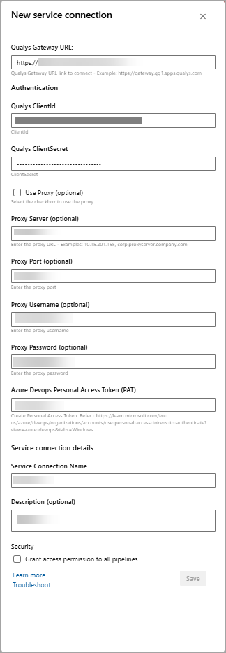 Go to the ETM service/server endpoint field and click New. 
