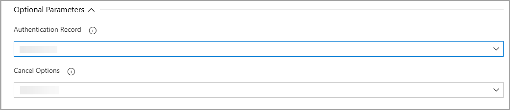 Configure optional scan parameters.