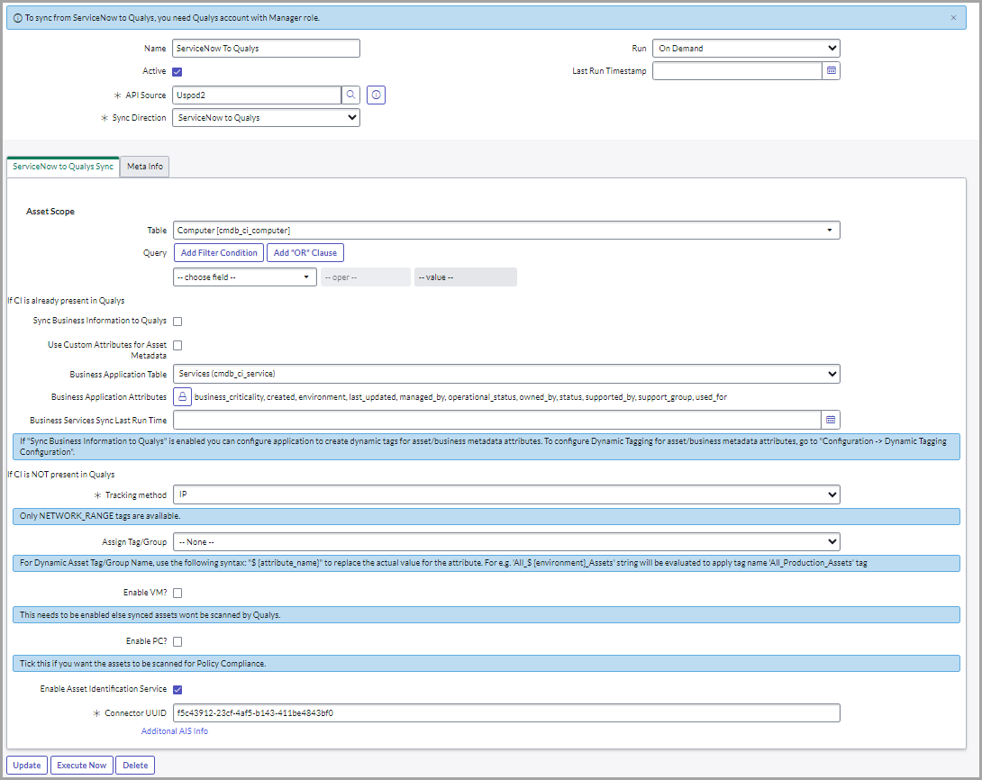 new servicenow_to_qualys_schedule