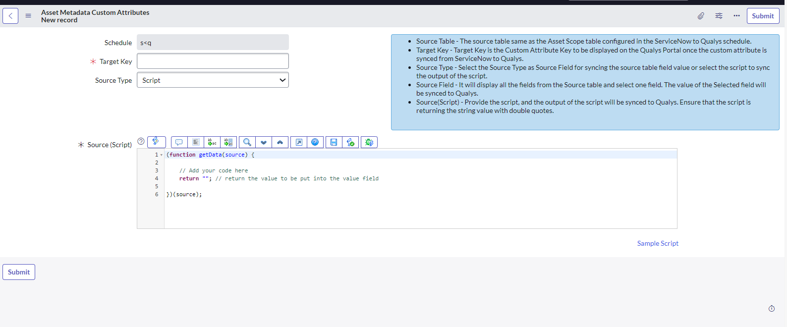 custom attribute script