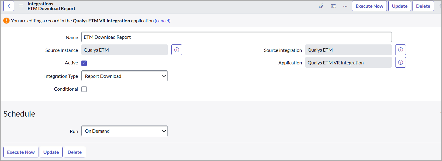 ETM Download report.