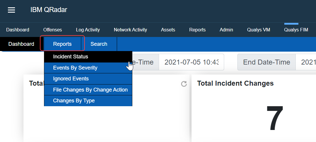 Report Tab