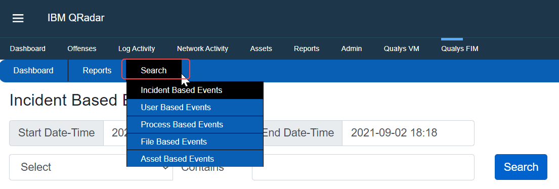 Search Tab