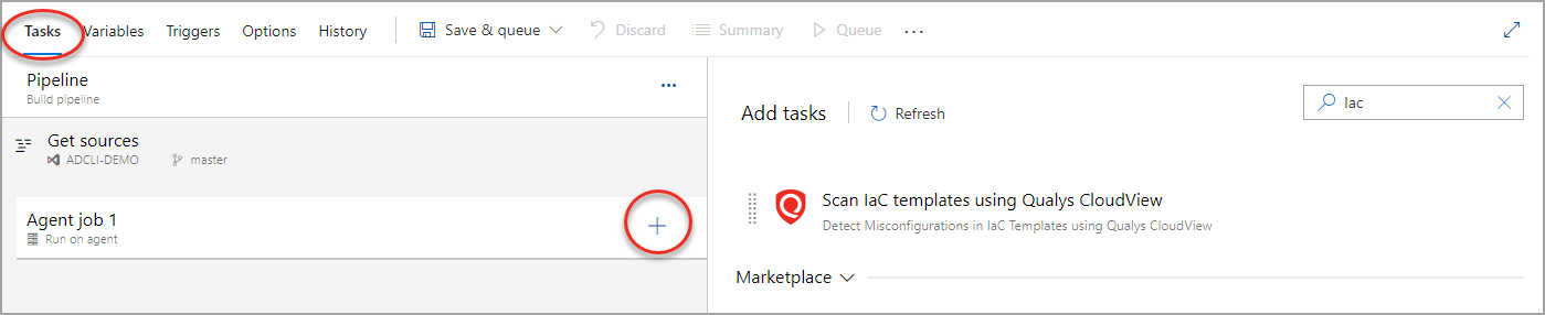 Add task under a job