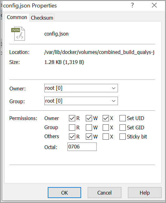config json properties