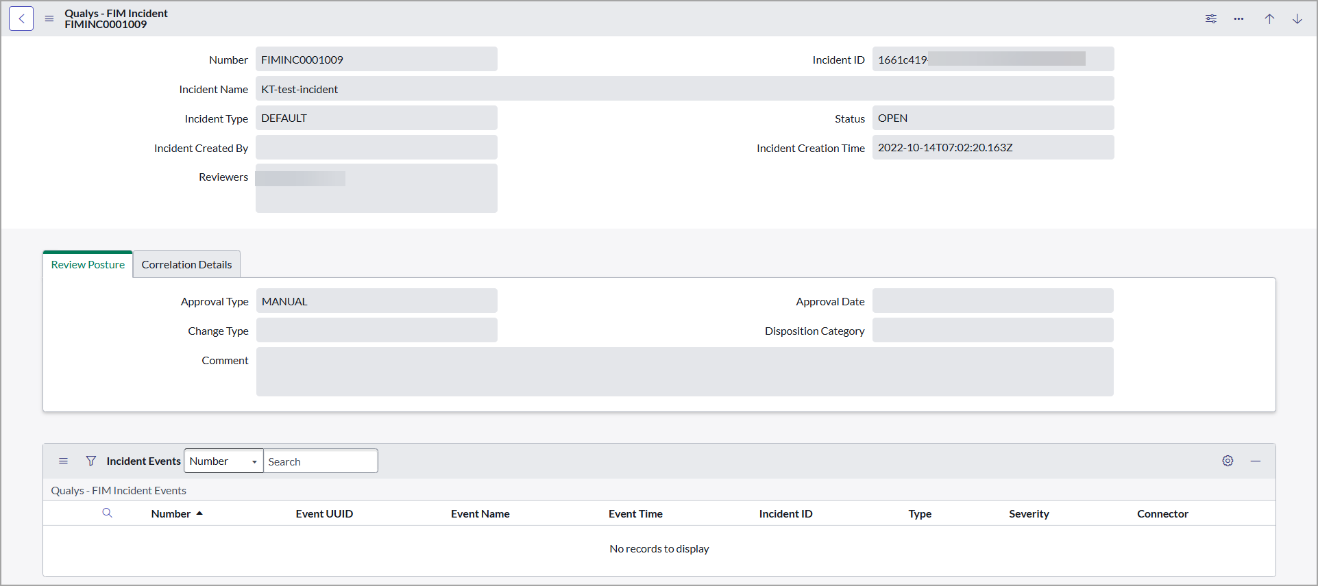 FIM Incident Details