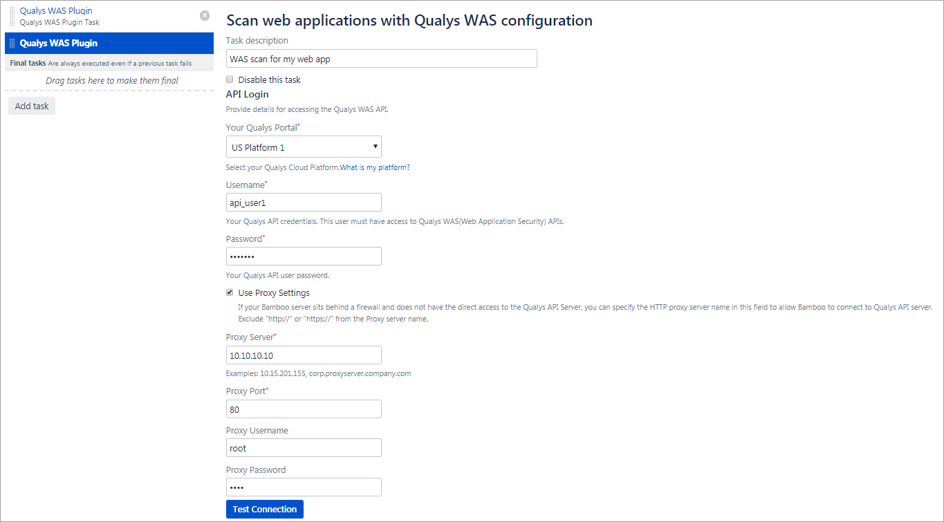 api login