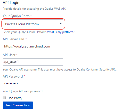 API Login pcp