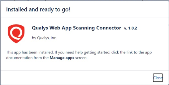 Confirmation message