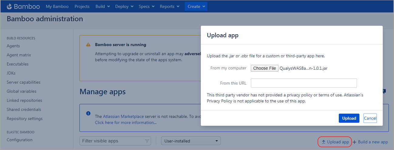Upload app
