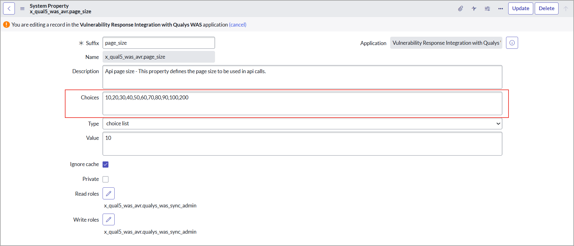 Add new page size.