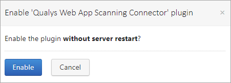 Enable Plugin message