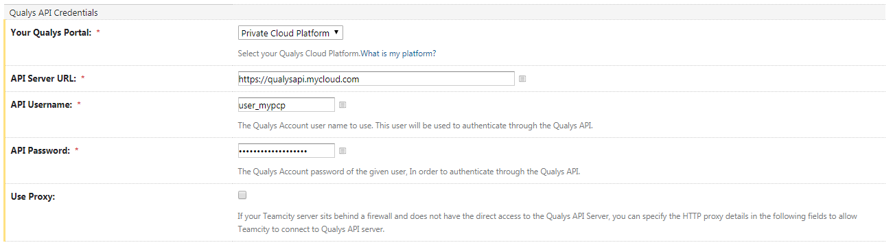 PCP API Credentials