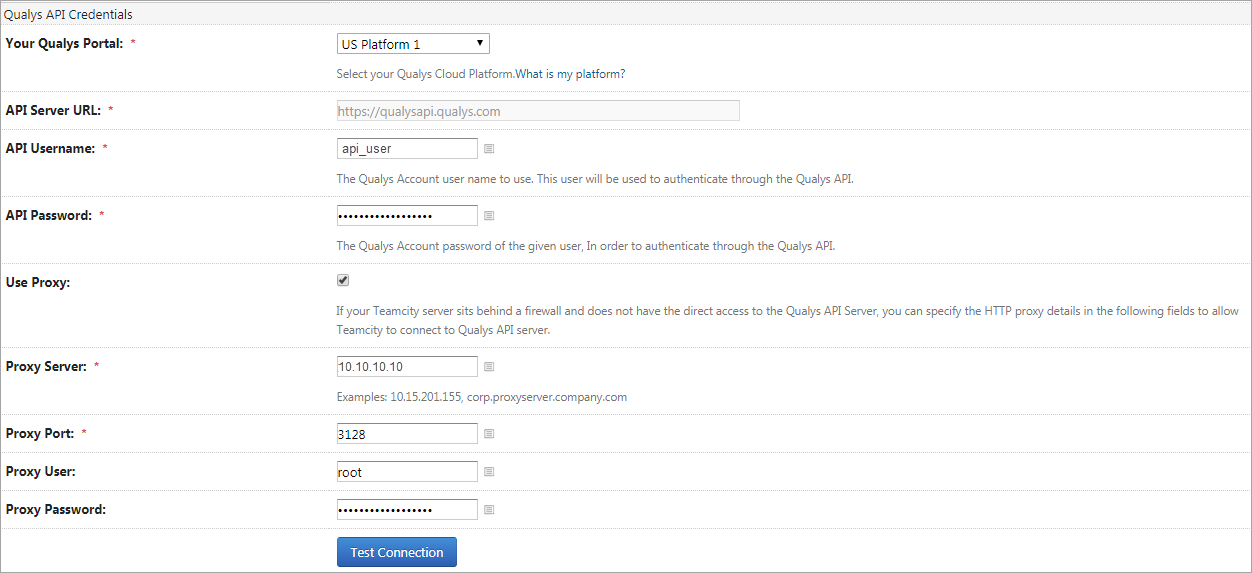 Qualys API Credentials