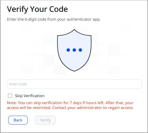 Verify your code.