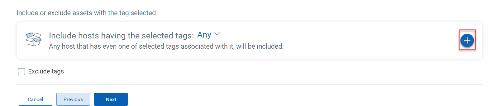 Click to open select tags page.