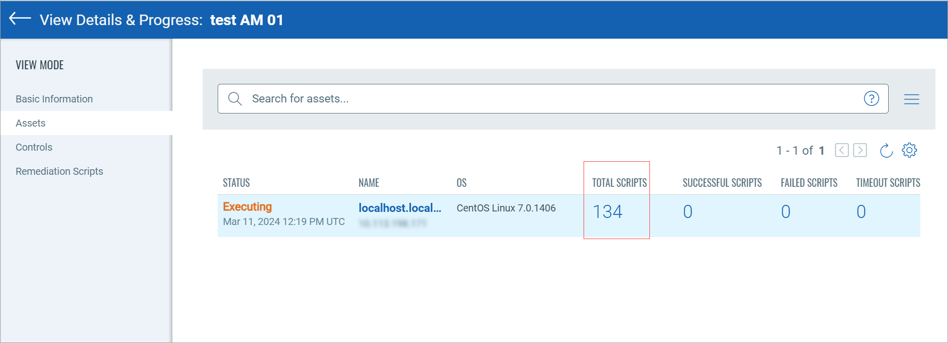 Number of remediation scripts.