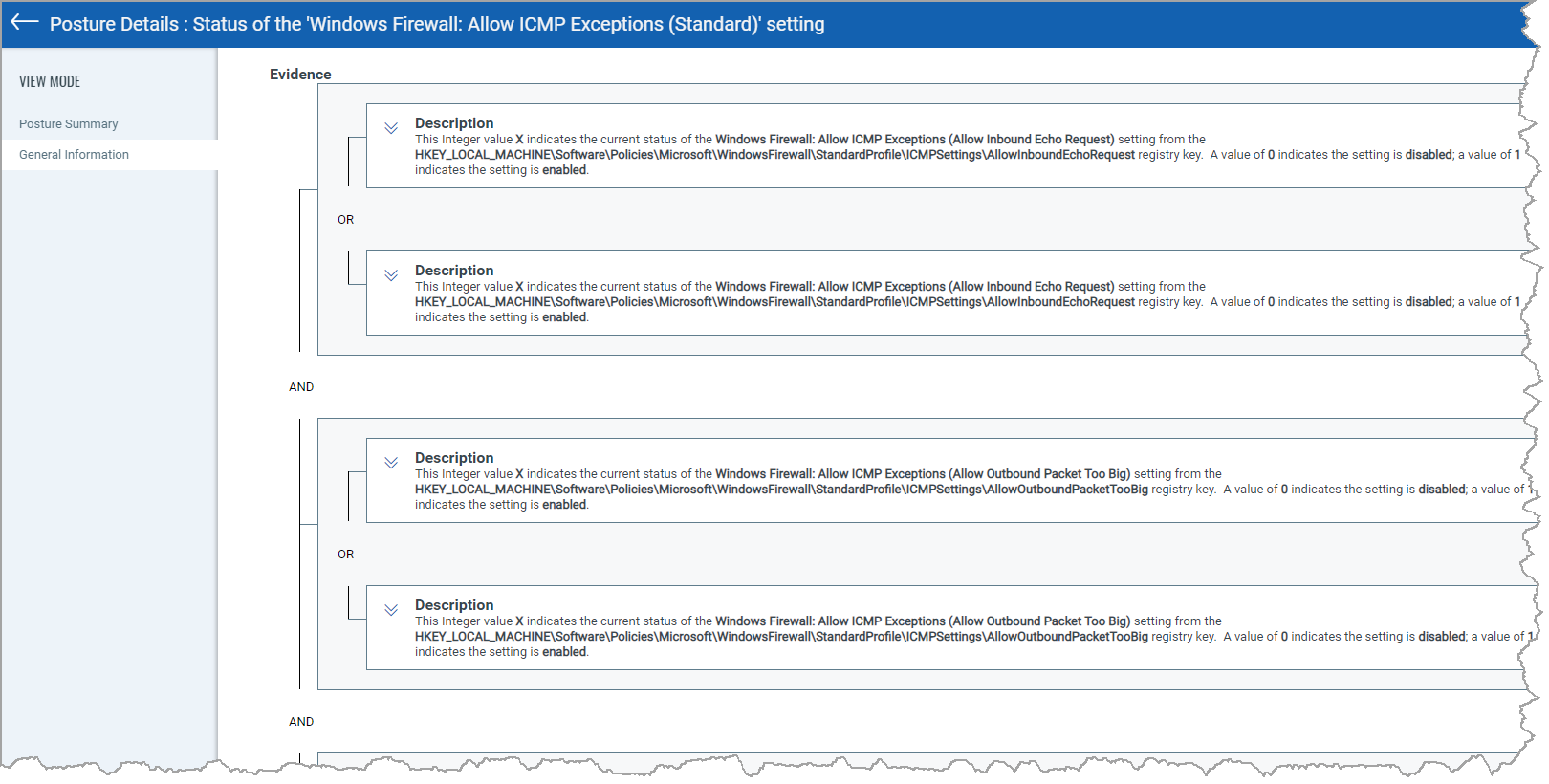 Evidence with Multiple Sets of Criteria