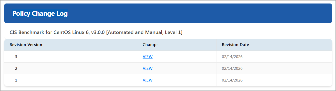 Change log window.