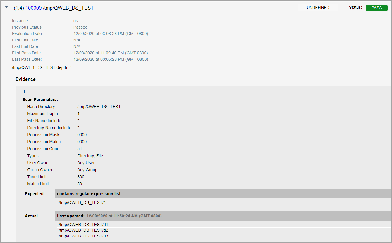 Unix Directory Search, Agent Results