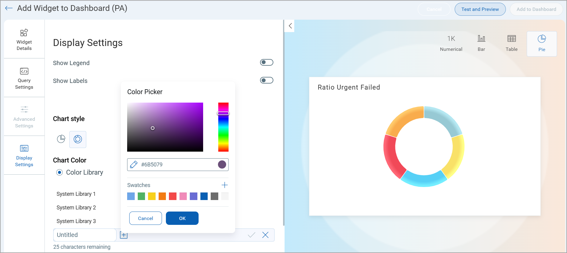 Hex Value in Color Picker