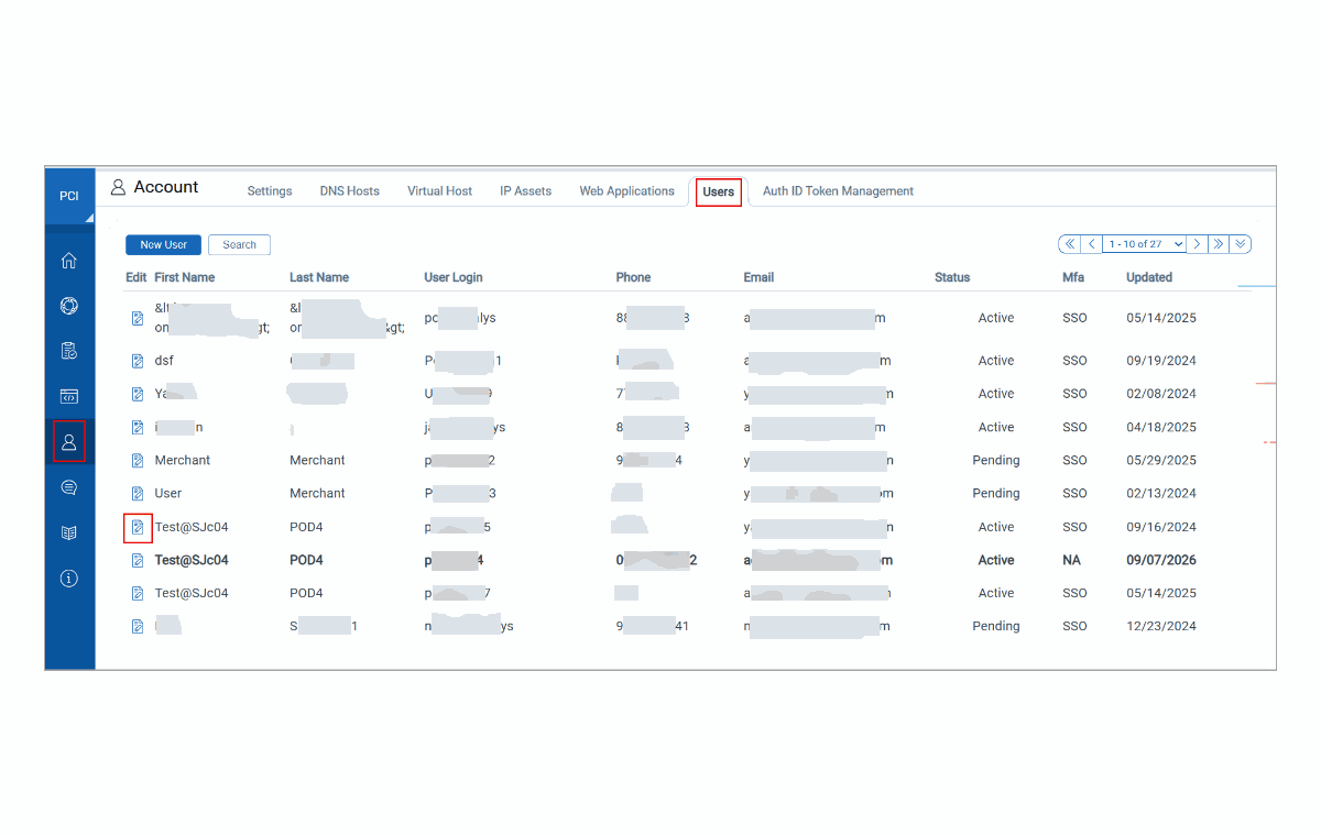 A gif displaying the Delete Merchant User Workflow.