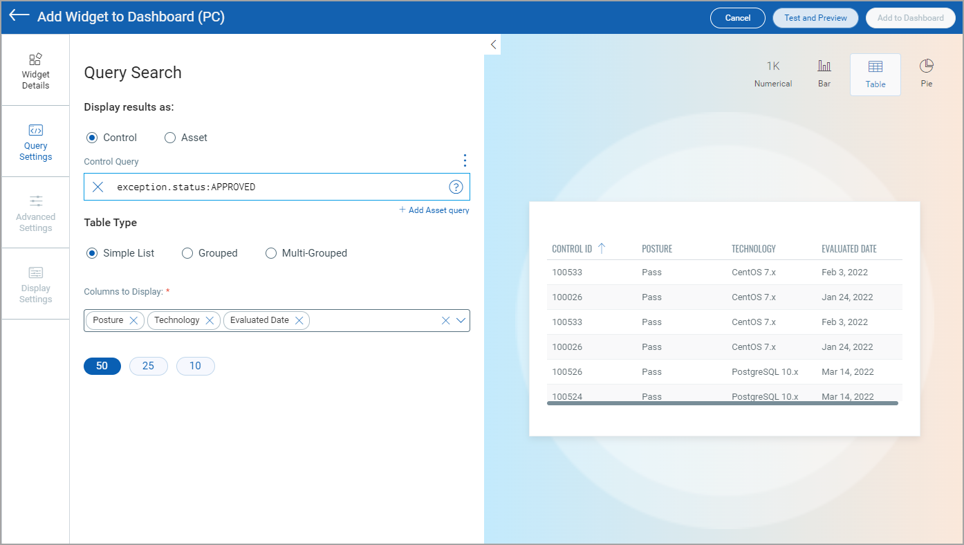 Simple List Table Type
