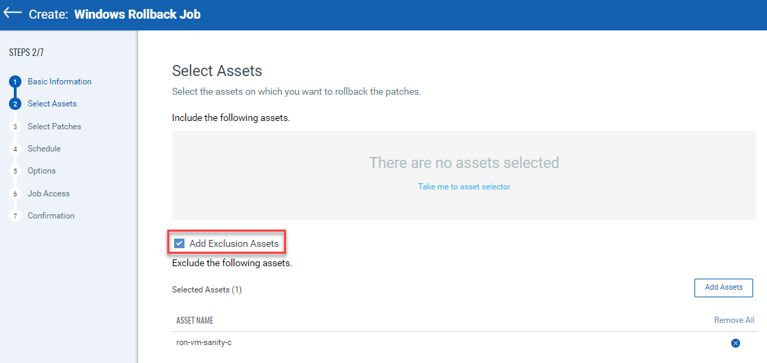 Exclude Assets