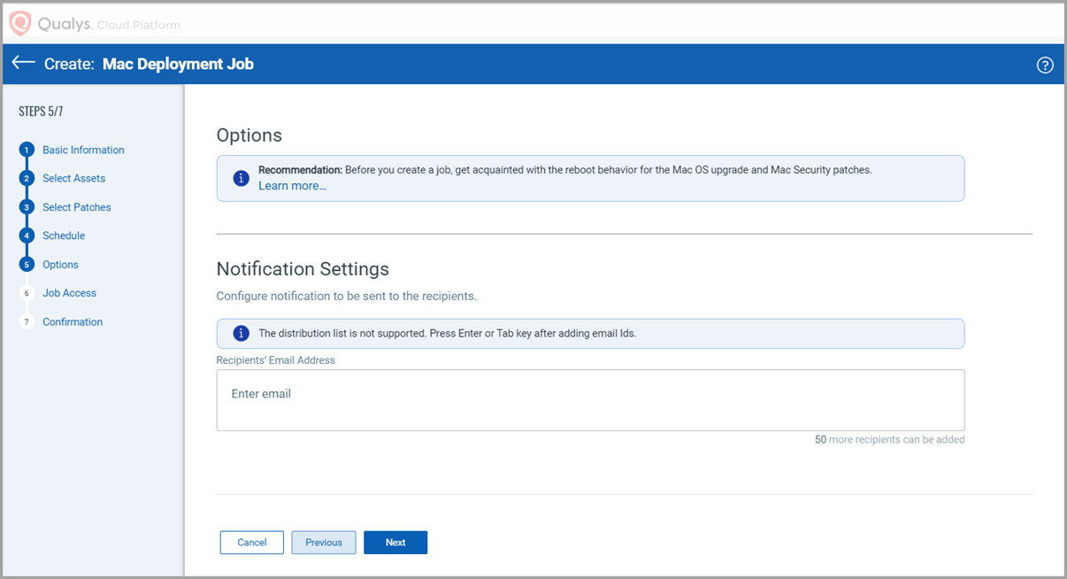 Configure Notification for Mac Jobs