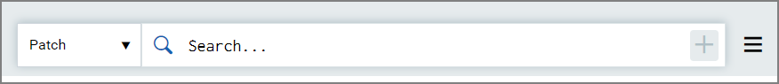 patch tokens search bar.