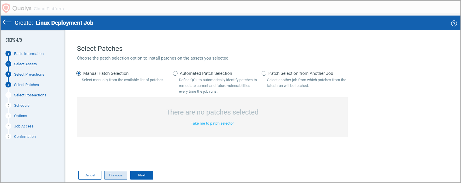 Manual Patch Selection