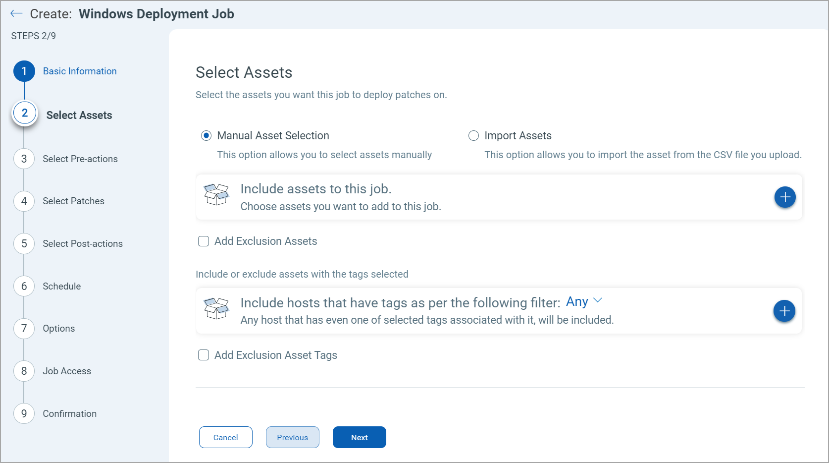 Select Assets.
