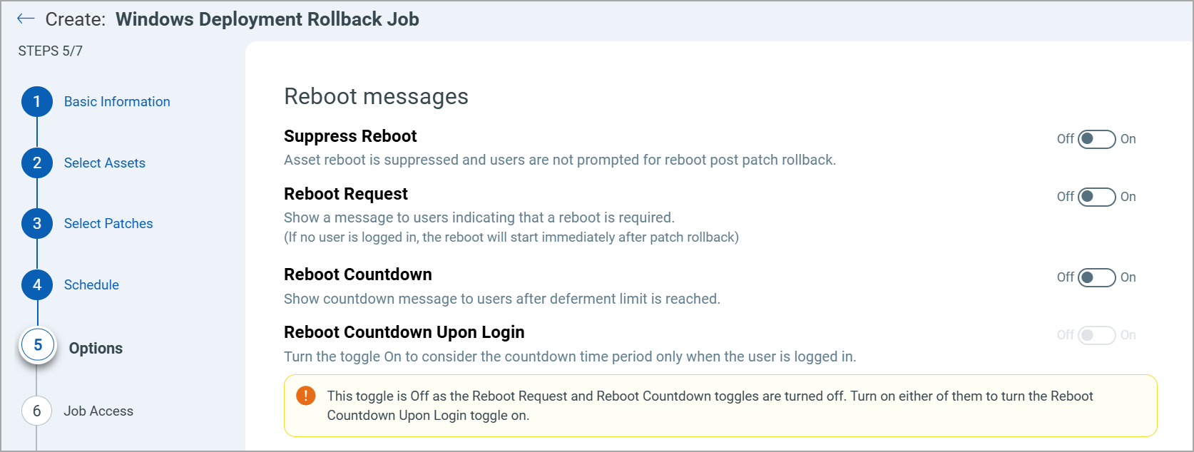 Reboot Messages.