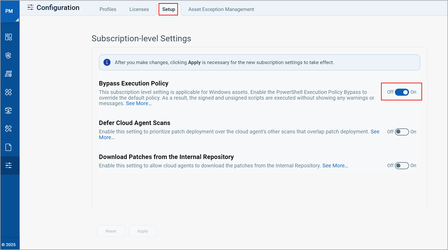 Bypass Execution Policy.