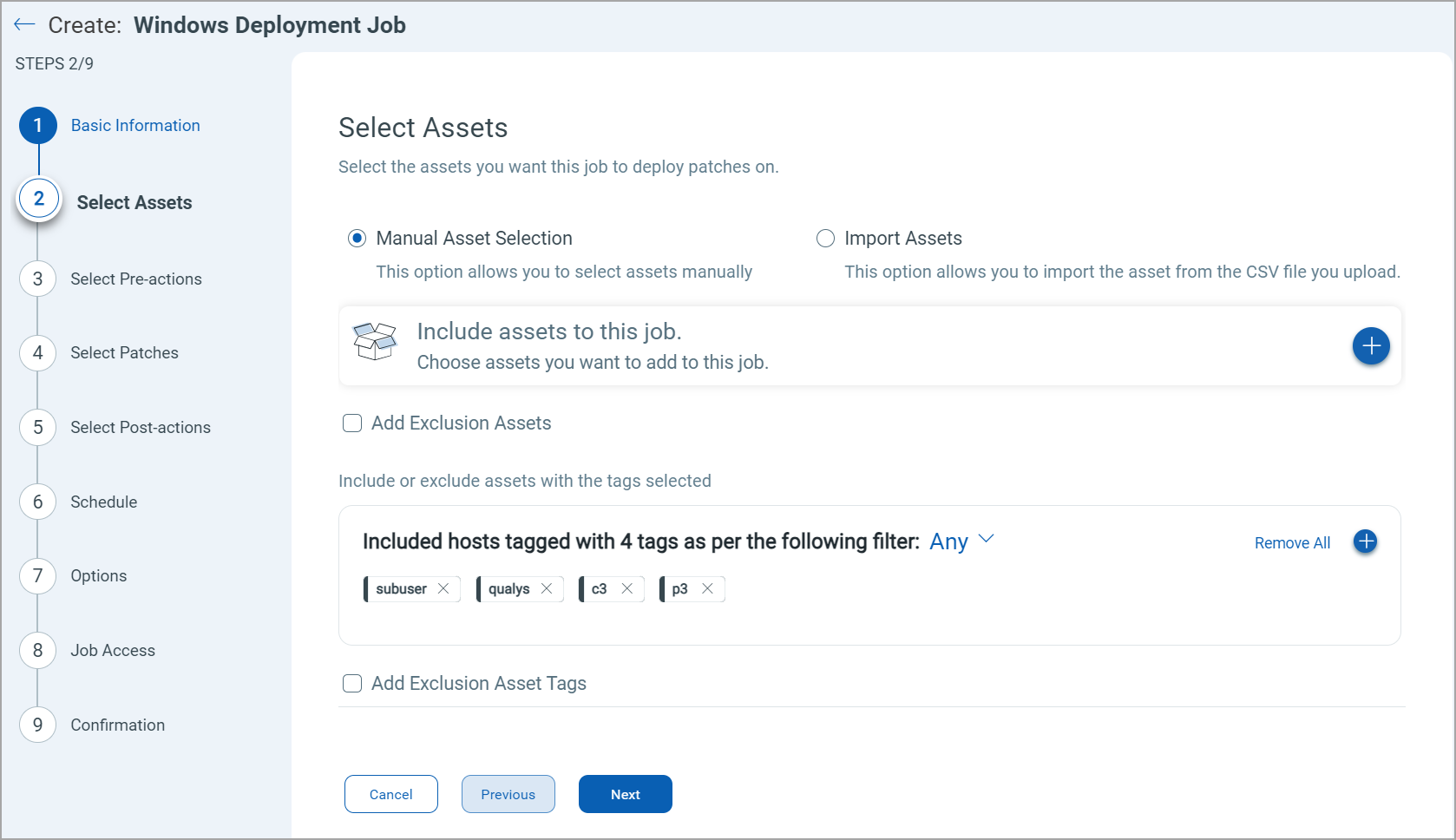 Assets for the deployment job.