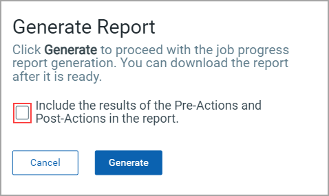 Generating Job Progress Reports