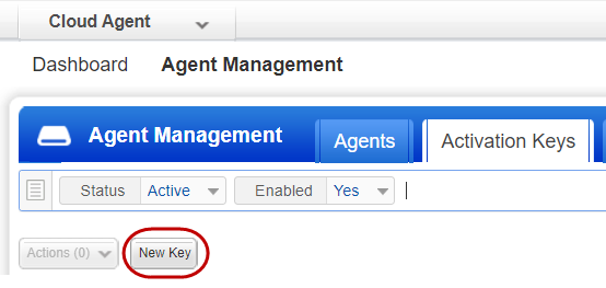 New Key option.