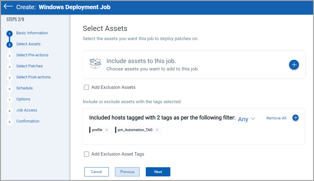 Assets for the deployment job.