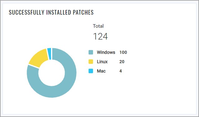 A widget that shows successfully installed patches.