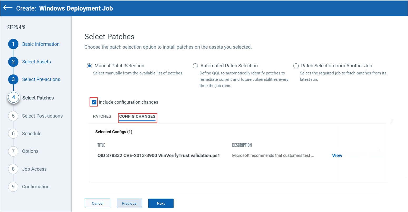 Remediation from VMDR - Configuration Script Details.