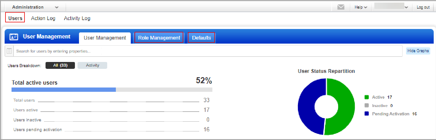 Old Admin UI tab.