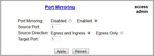 Port Mirroring in Ruggedcom