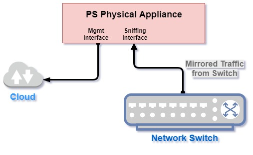 connectivity diagram for a physical appliance.