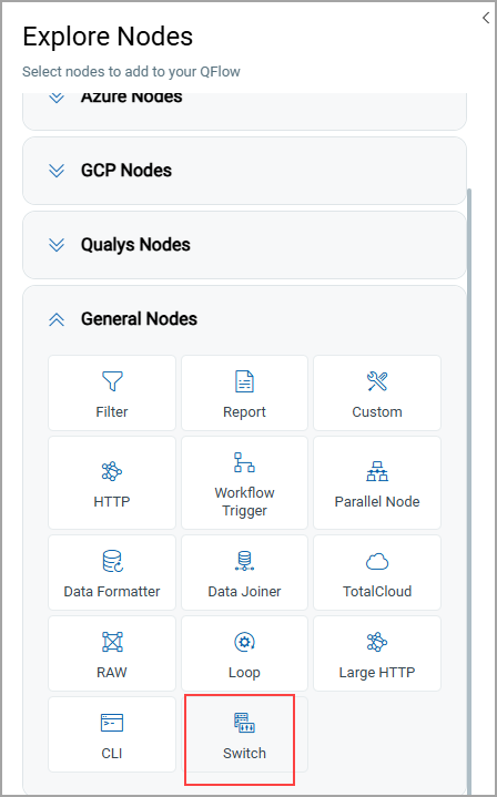 Viewing Switch case node.