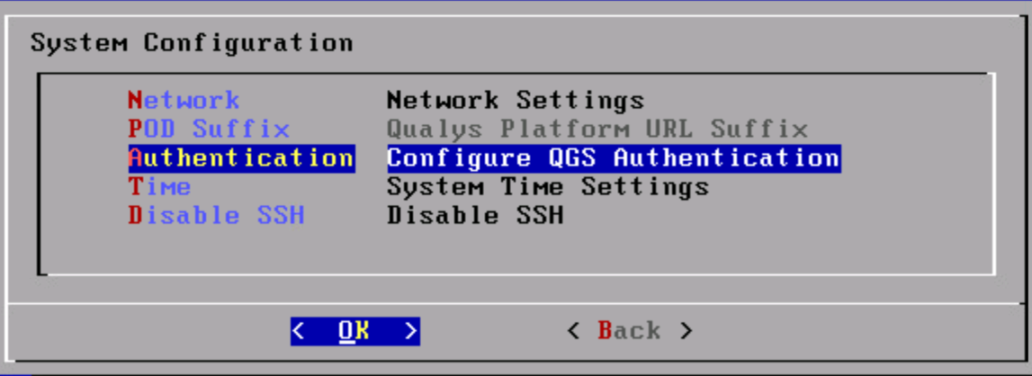 QGS Text UI System Config