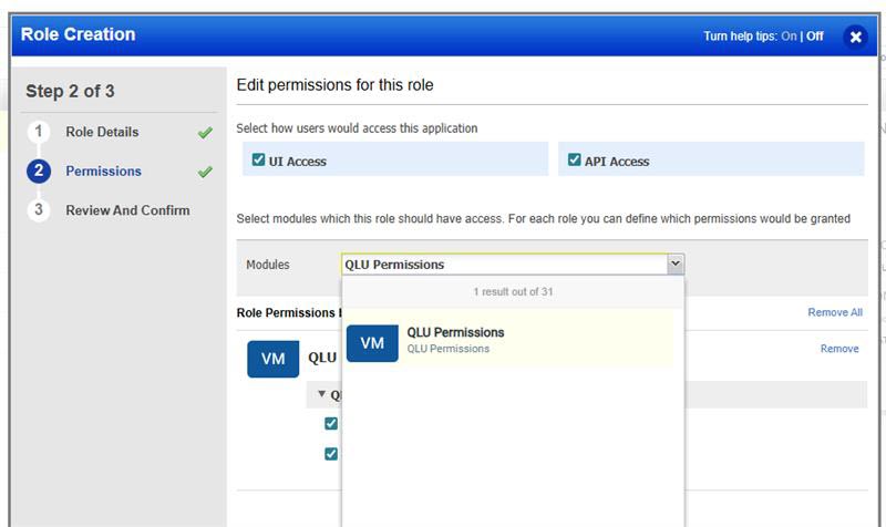 QLU permissions 