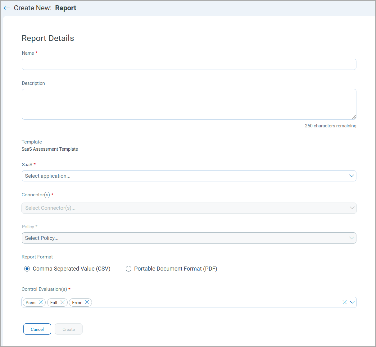 report details